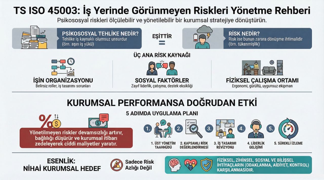 ISO 45003 İLE PSİKOSOYAL RİSK DEĞERLENDİRMESİ